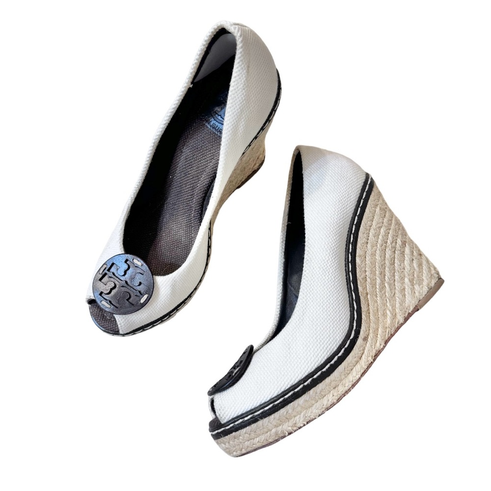 💥 TORY BURCH ESPADRILLE wedge women’s heels size 9